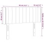 Cabecero con LED de terciopelo rosa 83x16x78/88 cm de , Cabeceros y pies de cama - Ref: Foro24-3123509, Precio: 53,99 €, Desc...