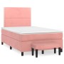 Box spring bed with pink velvet mattress 120x200 cm by , Beds and slatted bases - Ref: Foro24-3137778, Price: 464,74 €, Disco...