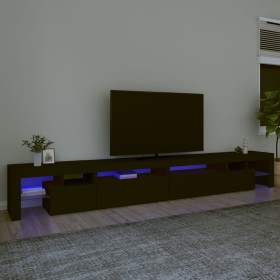 Mueble de TV con luces LED negro 290x36,5x40 cm de , Muebles TV - Ref: Foro24-3152803, Precio: 219,30 €, Descuento: %