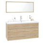 Conjunto de muebles de baño contrachapada color roble Sonoma de , Muebles de baño - Ref: Foro24-3152855, Precio: 297,89 €, De...