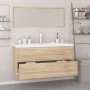 Conjunto de muebles de baño contrachapada color roble Sonoma de , Muebles de baño - Ref: Foro24-3152855, Precio: 297,89 €, De...