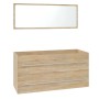 Conjunto de muebles de baño contrachapada color roble Sonoma de , Muebles de baño - Ref: Foro24-3152855, Precio: 297,89 €, De...