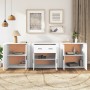 Sideboards 3 Stück weißes Sperrholz von , Sideboards - Ref: Foro24-3185415, Preis: 239,91 €, Rabatt: %