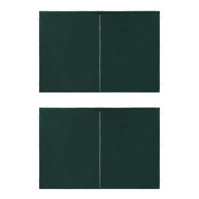 Party tent walls with zipper 2 pcs PE green by vidaXL, Tents and gazebos - Ref: Foro24-45120, Price: 24,10 €, Discount: %