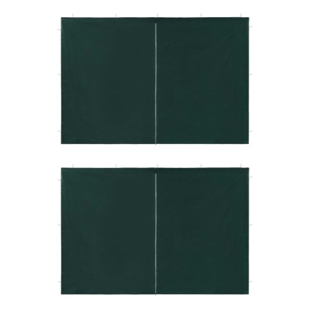 Party tent walls with zipper 2 pcs PE green by vidaXL, Tents and gazebos - Ref: Foro24-45120, Price: 18,07 €, Discount: %