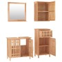 Conjunto de muebles de baño 4 piezas madera maciza de nogal de , Muebles de baño - Ref: Foro24-3185785, Precio: 248,70 €, Des...