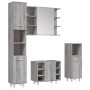 Set de armario de baño 4 pzas madera contrachapada gris sonoma de , Muebles de baño - Ref: Foro24-3187613, Precio: 263,42 €, ...