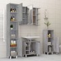 Set de armario de baño 4 pzas madera contrachapada gris sonoma de , Muebles de baño - Ref: Foro24-3187613, Precio: 263,42 €, ...