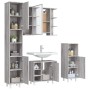 Set de armario de baño 4 pzas madera contrachapada gris sonoma de , Muebles de baño - Ref: Foro24-3187613, Precio: 263,42 €, ...