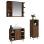 Badezimmermöbel-Set, 3-teilig, braunes Eichensperrholz von , Badezimmermöbel - Ref: Foro24-3187611, Preis: 170,09 €, Rabatt: %