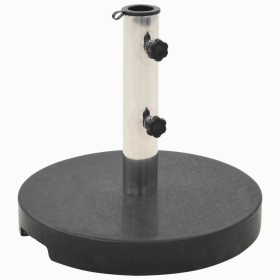 Black round granite parasol base 20 kg by vidaXL, Umbrella bases - Ref: Foro24-45068, Price: 67,99 €, Discount: %