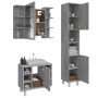 Sonoma gray plywood 3-piece bathroom furniture set by , Bathroom furniture - Ref: Foro24-3187607, Price: 212,55 €, Discount: %