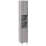 Sonoma gray plywood 3-piece bathroom furniture set by , Bathroom furniture - Ref: Foro24-3187607, Price: 212,55 €, Discount: %