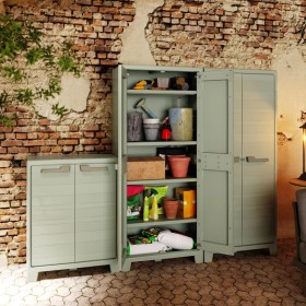 Keter Multipurpose Garden Storage Cabinet Planet Jade Gray by , Lockers and storage cabinets - Ref: Foro24-445041, Price: 233...