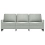 Sofá de 3 plazas terciopelo gris claro 180 cm de , Sofás - Ref: Foro24-359209, Precio: 301,90 €, Descuento: %