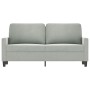 Sofá de 2 plazas de terciopelo gris claro 140 cm de , Sofás - Ref: Foro24-359199, Precio: 194,65 €, Descuento: %