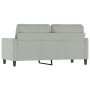 Sofá de 2 plazas de terciopelo gris claro 140 cm de , Sofás - Ref: Foro24-359199, Precio: 194,65 €, Descuento: %