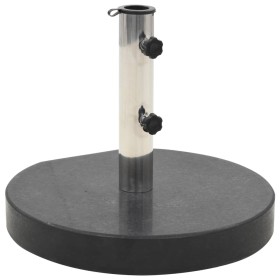 Black round granite parasol base 28.5 kg by vidaXL, Umbrella bases - Ref: Foro24-45064, Price: 80,99 €, Discount: %