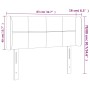 Cabecero con LED de terciopelo rosa 83x16x78/88 cm de , Cabeceros y pies de cama - Ref: Foro24-3123271, Precio: 54,86 €, Desc...