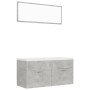 Juego de muebles de baño madera ingeniería gris hormigón de , Muebles de baño - Ref: Foro24-3070896, Precio: 300,99 €, Descue...