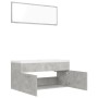 Juego de muebles de baño madera ingeniería gris hormigón de , Muebles de baño - Ref: Foro24-3070896, Precio: 300,99 €, Descue...