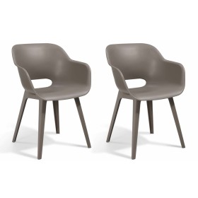 Keter Akola garden chairs 2 units cappuccino by , Garden chairs - Ref: Foro24-422805, Price: 174,19 €, Discount: %