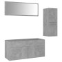 Juego de muebles de baño madera de ingeniería gris hormigón de , Muebles de baño - Ref: Foro24-3071031, Precio: 104,96 €, Des...