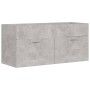 Juego de muebles de baño madera de ingeniería gris hormigón de , Muebles de baño - Ref: Foro24-3071031, Precio: 104,96 €, Des...