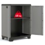 Keter Stilo gray and black low storage cabinet 90 cm by , Lockers and storage cabinets - Ref: Foro24-434769, Price: 84,25 €, ...