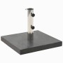 Square black granite parasol base 28.5 kg by vidaXL, Umbrella bases - Ref: Foro24-45065, Price: 88,71 €, Discount: %