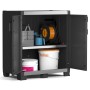 Keter Garage XL niedriger Lagerschrank schwarz und silber 99 cm von , Schließfächer und Lagerschränke - Ref: Foro24-434762, P...