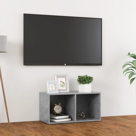 Mueble para TV madera contrachapada gris hormigón 72x35x36,5 cm de , Muebles TV - Ref: Foro24-805529, Precio: 37,99 €, Descue...