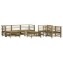 Garden furniture set 7 pieces impregnated pine wood by , Garden sets - Ref: Foro24-3186269, Price: 437,72 €, Discount: %