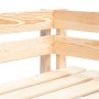 Corner pallet bench for wooden garden by , garden benches - Ref: Foro24-45769, Price: 66,60 €, Discount: %