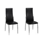 Sillas de comedor 2 unidades cuero sintético negro de , Sillas de comedor - Ref: Foro24-60569, Precio: 110,34 €, Descuento: %