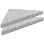 Base de peso de sombrilla de granito triangular gris 15 kg de vidaXL, Bases para sombrillas - Ref: Foro24-45071, Precio: 59,9...