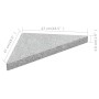 Gray triangular granite parasol weight base 15 kg by vidaXL, Umbrella bases - Ref: Foro24-45071, Price: 60,20 €, Discount: %