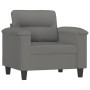 Sofa set with cushions 4 pieces dark gray microfiber fabric by , Sofas - Ref: Foro24-3202310, Price: 825,03 €, Discount: %