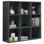 Regal aus glänzend grauem Holzwerkstoff, 98 x 29 x 97,5 cm von , Bücherregale und Regale - Ref: Foro24-801133, Preis: 92,96 €...