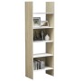 White and oak plywood shelf 60x35x180 cm by , Bookcases and shelves - Ref: Foro24-803412, Price: 96,99 €, Discount: %