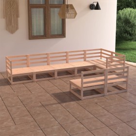 Garden furniture set 8 pieces solid pine wood by , Garden sets - Ref: Foro24-3075654, Price: 398,65 €, Discount: %