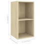 Wohnzimmermöbel-Set 4-teilig, Holzwerkstoff Sonoma-Eiche von , TV-Möbel - Ref: Foro24-3079766, Preis: 119,98 €, Rabatt: %