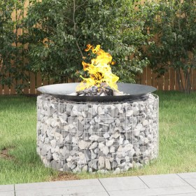 Galvanized iron gabion brazier Ø100 cm by , Chimneys - Ref: Foro24-153560, Price: 75,69 €, Discount: %