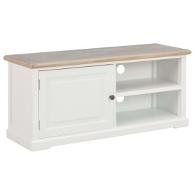 White wooden TV cabinet 90x30x40 cm by , TV Furniture - Ref: Foro24-249879, Price: 171,22 €, Discount: %