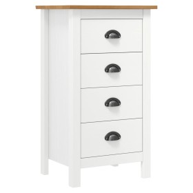 Hill Nachttisch aus massivem weißem Kiefernholz 46x35x49,5 cm von , Sideboards - Ref: Foro24-288914, Preis: 79,03 €, Rabatt: %