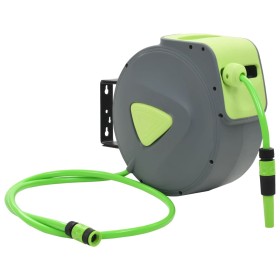 Wall-mounted automatic retractable hose reel 20+2 m by vidaXL, Garden hose holder - Ref: Foro24-143897, Price: 85,99 €, Disco...