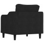 Black fabric armchair 60 cm by , Sofas - Ref: Foro24-359347, Price: 169,41 €, Discount: %