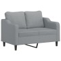 2-Sitzer-Sofa aus hellgrauem Stoff, 120 cm von , Sofas - Ref: Foro24-359351, Preis: 234,99 €, Rabatt: %