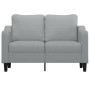 Sofá de 2 plazas de tela gris claro 120 cm de , Sofás - Ref: Foro24-359351, Precio: 236,92 €, Descuento: %