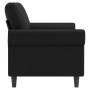 2-seater sofa in black synthetic leather 140 cm by , Sofas - Ref: Foro24-359504, Price: 256,94 €, Discount: %